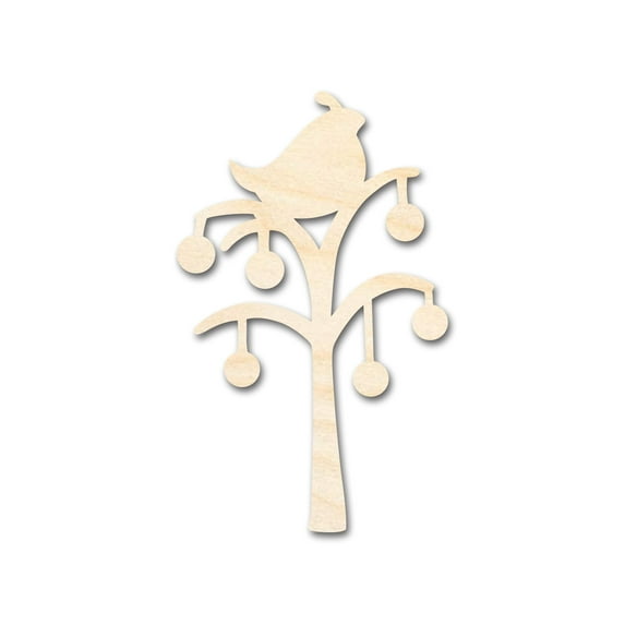 Unfinished Wood Partridge in a Pear Shape - Craft - up to 46" 14" / 3/4"