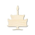 thumbnail image 1 of Unfinished Wood Party Cake Shape - Craft - up to 46" 7" / 1/4", 1 of 5