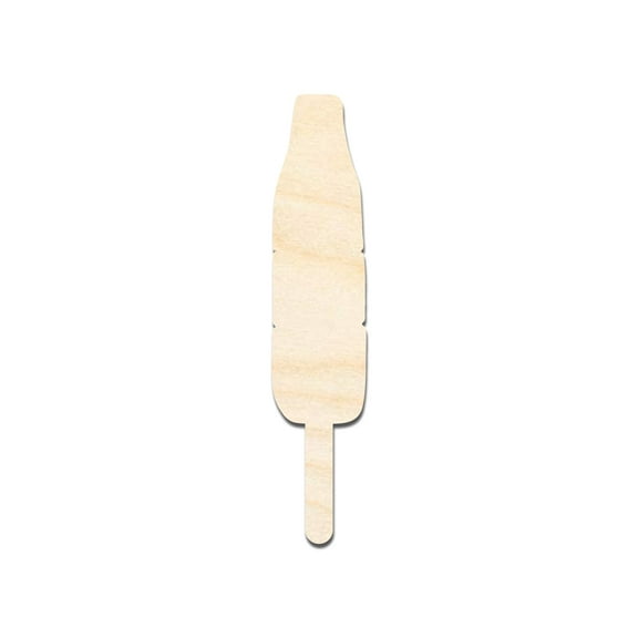Unfinished Wood Patriotic Popsicle Shape | DIY Craft Cutout | up to 46" DIY 12" / 1/8"