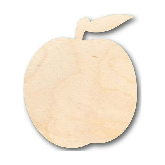 Unfinished Wood Peach Shape - Fruit - Craft - up to 46" DIY 8" / 1/2"