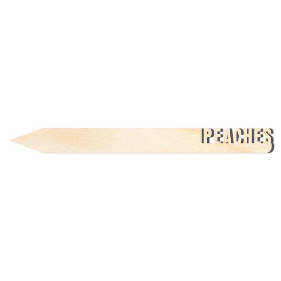 Unfinished Wood Peaches Garden Stake | DIY Craft Cutout 12" / 1/8"