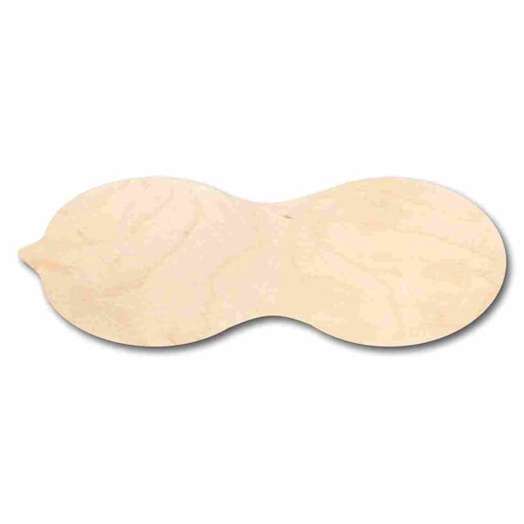 Unfinished Wood Peanut Shape - Food - Craft - up to 46" DIY 20" / 1/8"
