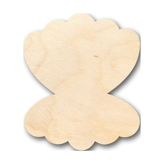 Unfinished Wood Pearl Shape - Craft - up to 46" DIY 12" / 1/2"