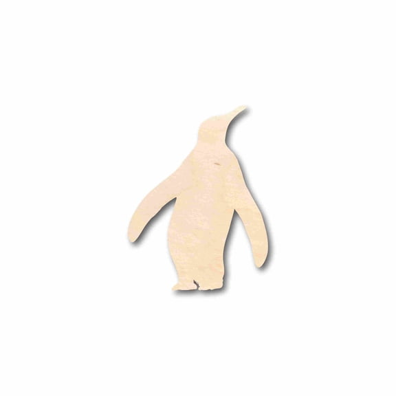 Unfinished Wood Penguin Silhouette - Craft- up to 46" DIY 10" / 1/4"