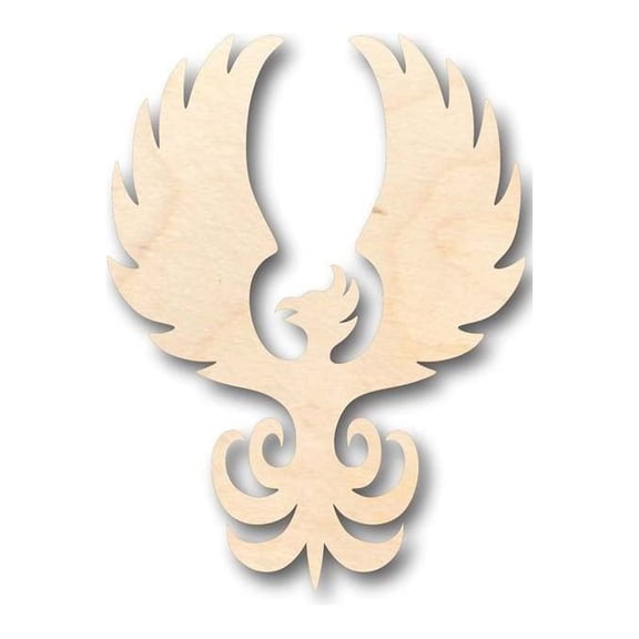 Unfinished Wood Phoenix Shape - Mythical - Beast - Craft - up to 46" DIY 12" / 1/8"