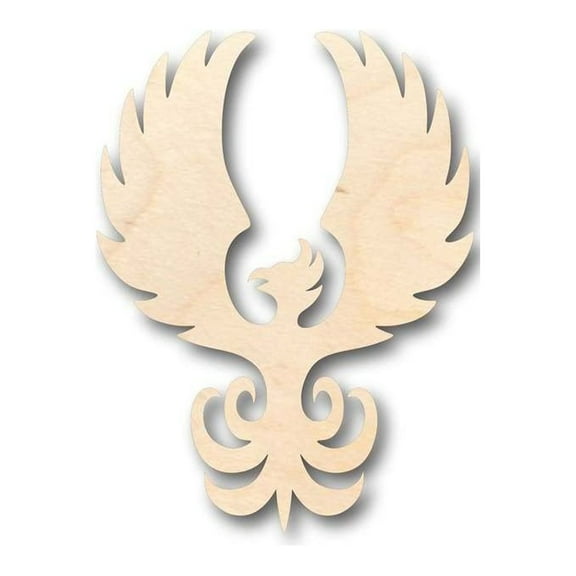Unfinished Wood Phoenix Shape - Mythical - Beast - Craft - up to 46" DIY 16" / 1/4"