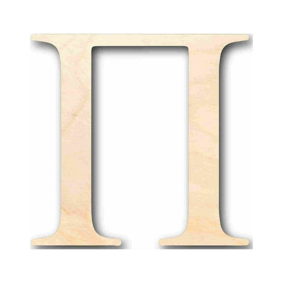 Unfinished Wood Pi Silhouette - Craft- up to 46" DIY 46" / 1"