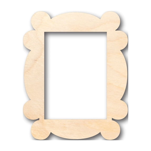 Unfinished Wood Picture Frame Shape - Craft - up to 46" DIY 20" / 1/2"