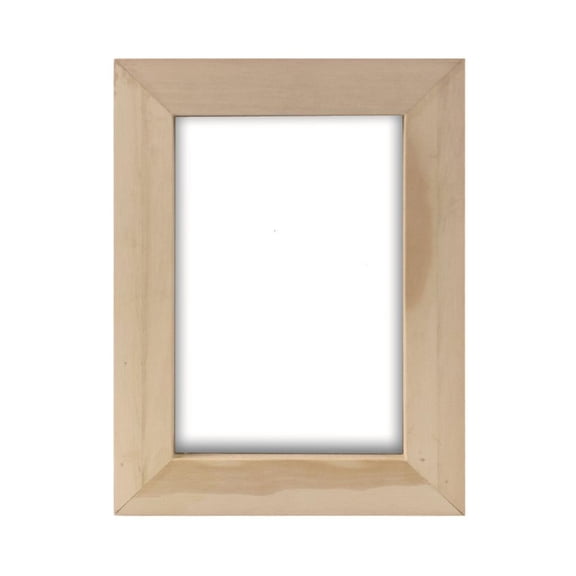 Wood Picture Frame Unfinished Wood Photo Frames Standing and Wall Hanging Postcard Frames for Craft Painting Art Project