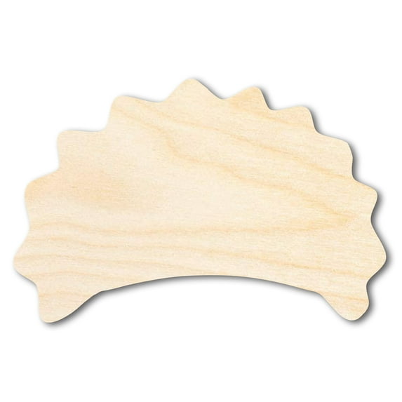 Unfinished Wood Pierogi Silhouette Shape - Craft - up to 46" 16" / 1/8"