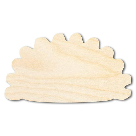 Unfinished Wood Pierogi Silhouette Shape - Craft - up to 46" 7" / 1/4"