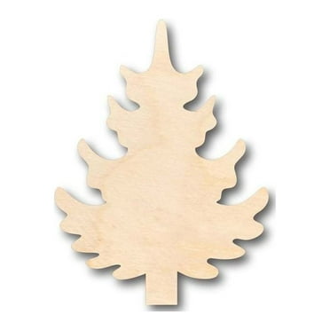 Unfinished Wood Pine Tree Shape - Fall - Winter - Craft - up to 46" DIY 5" / 1/8"