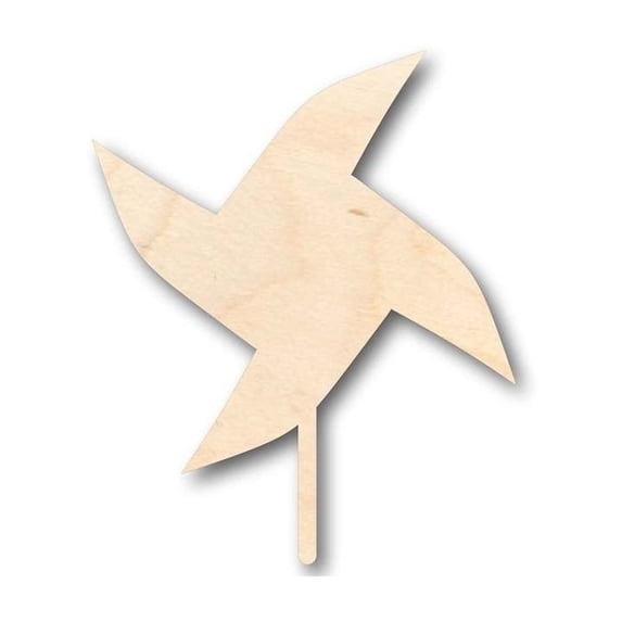 Unfinished Wood Pinwheel Shape - Yard Decor - Craft - up to 46" DIY 42" / 1"
