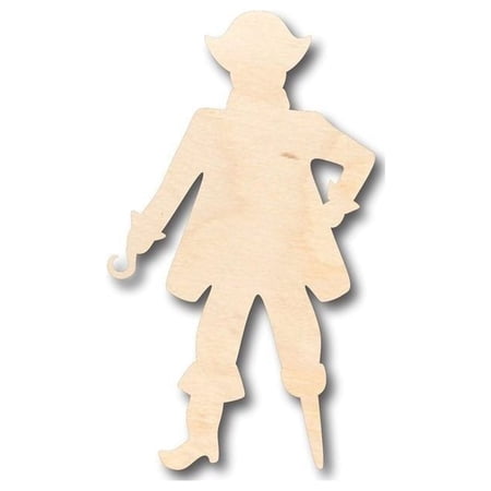 Unfinished Wood Pirate Captain Pegleg Shape - Ahab - Moby Dick - Pirates - Craft - up to 46" DIY 20" / 1/4"