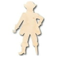 thumbnail image 1 of Unfinished Wood Pirate Captain Pegleg Shape - Ahab - Moby Dick - Pirates - Craft - up to 46" DIY 3" / 1/8", 1 of 3