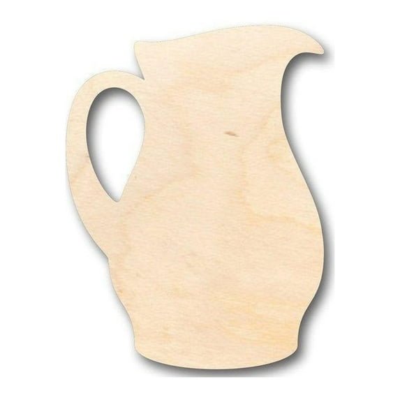 Unfinished Wood Pitcher Shape - Kitchen - Lemonade - Tea - Water - Craft - up to 46" DIY 24" / 3/4"
