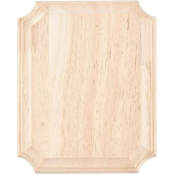 Unfinished Wood Plaque 6x4.8x0.7inch Rectangle Wooden Blank Signboards Natural Wood Crafts for Painting Carving Burning Wood Boards for DIY Craft Projects Home Decor