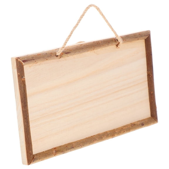 Unfinished Wood Plaque Craft Wood Plank Wooden Sign Square Shape Blank Chip