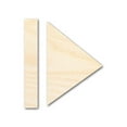 thumbnail image 1 of Unfinished Wood Play Pause Shape 14" / 3/4", 1 of 3