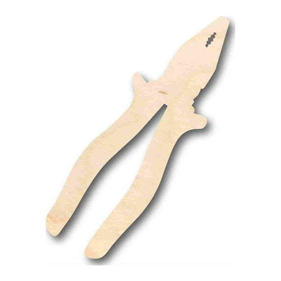 Unfinished Wood Plier Silhouette - Craft- up to 46" DIY 16" / 1/2"