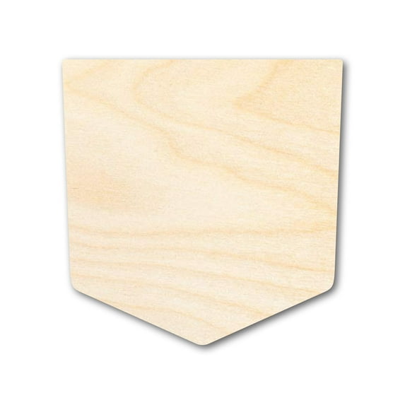 Unfinished Wood Pocket Shape - Craft - up to 46" DIY 16" / 1"