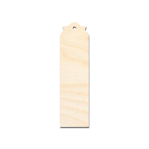 Unfinished Wood Pointed Top Bookmark Shape 4" / 1/16"
