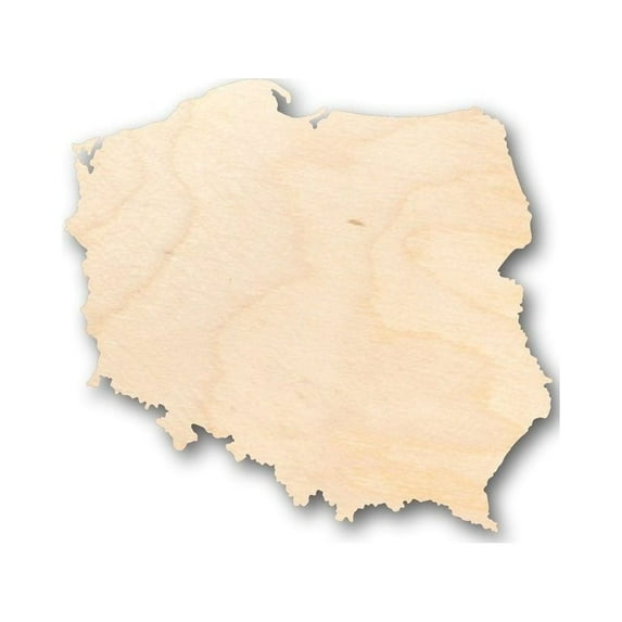 Unfinished Wood Poland Shape - Country - Craft - up to 46" Width DIY 20" / 1/4"