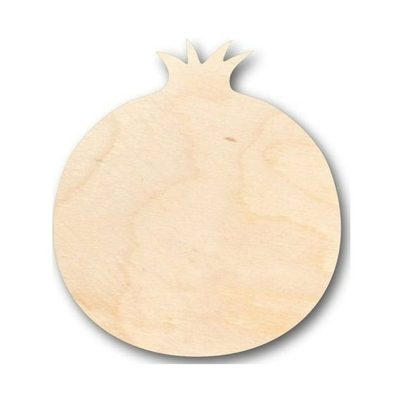 Unfinished Wood Pomegranate Shape - Fruit - Craft - up to 46" DIY 7" / 1/4"