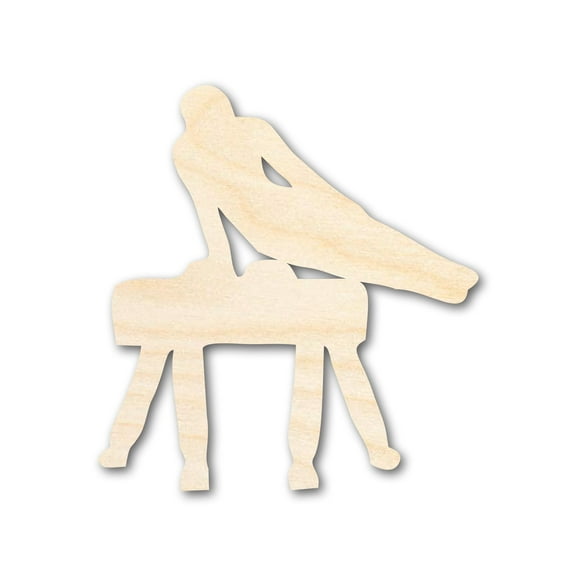 Unfinished Wood Pommel Horse Shape 12" / 1/4"