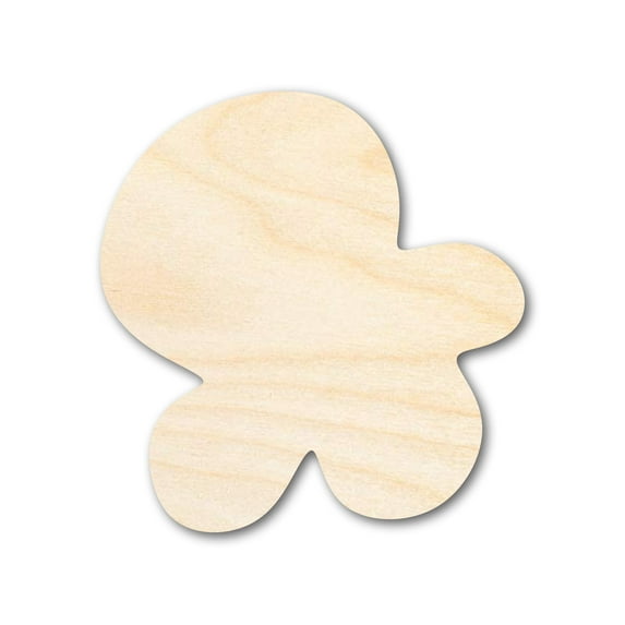 Unfinished Wood Popcorn Kernal Shape 12" / 3/4"