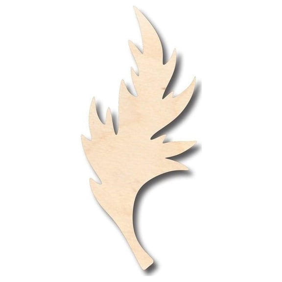 Unfinished Wood Poppy Leaf Shape - Spring - Craft - up to 46" DIY 3" / 1/2"