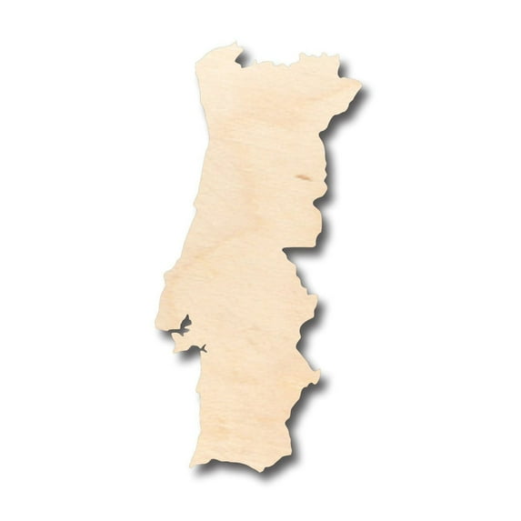 Unfinished Wood Portugal Country Shape - Craft - up to 46" DIY 46" / 3/4"