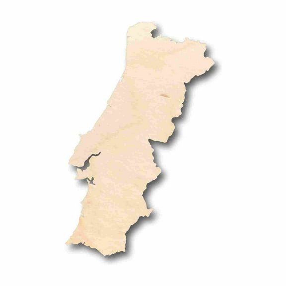 Unfinished Wood Portugal Silhouette - Craft- up to 46" DIY 12" / 1/2"