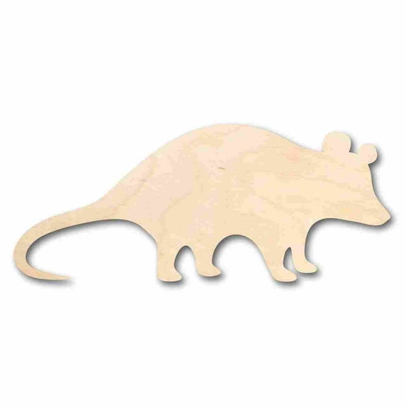 Unfinished Wood Possum Shape - Animal - Wildlife - Craft - up to 46" DIY 30" / 1/2"