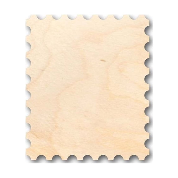 Unfinished Wood Postage Stamp Shape - Craft - up to 46" DIY 20" / 3/4"