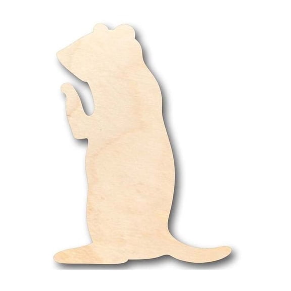 Unfinished Wood Prairie Dog Shape - Animal - Wildlife - Craft - up to 46" DIY 3" / 1/4"