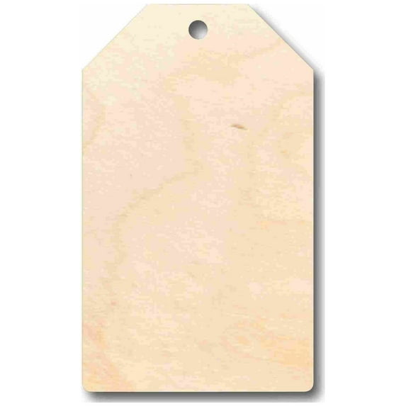 Unfinished Wood Price Tag Product Tag Silhouette - Craft- up to 46" DIY 20" / 1"