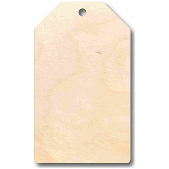 Unfinished Wood Price Tag Product Tag Silhouette - Craft- up to 46" DIY 30" / 1/2"