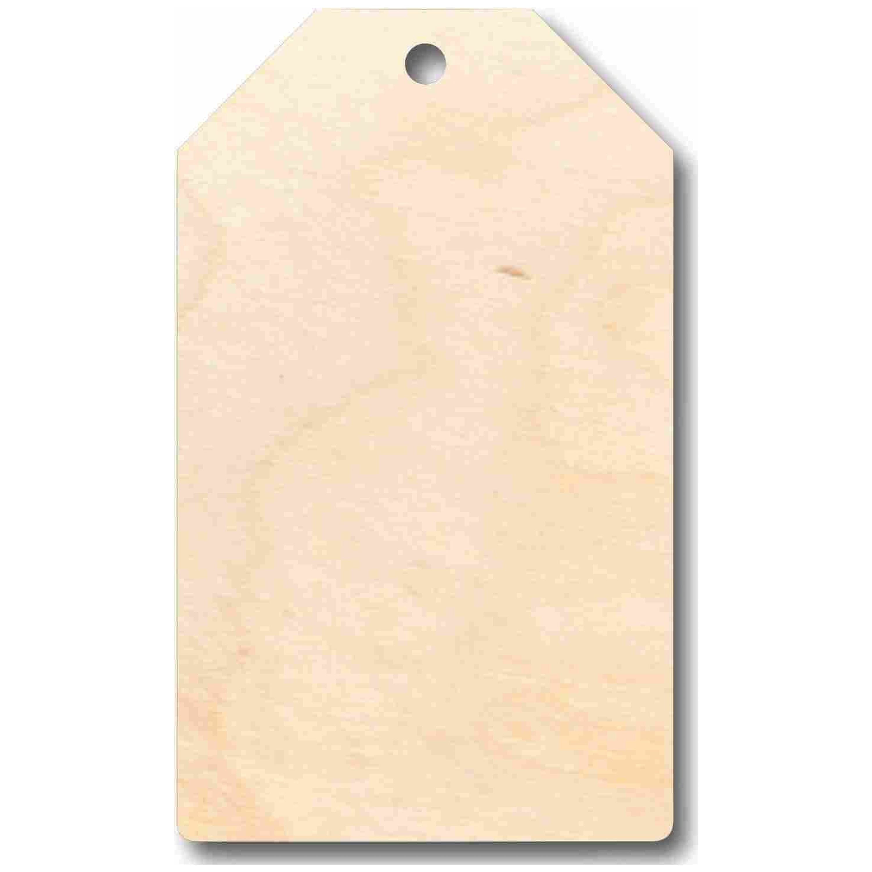 Unfinished Wood Price Tag Product Tag Silhouette - Craft- up to 46