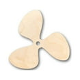 thumbnail image 1 of Unfinished Wood Propeller Shape - Fishing - Boat - Craft - up to 46" DIY 10" / 1/4", 1 of 3