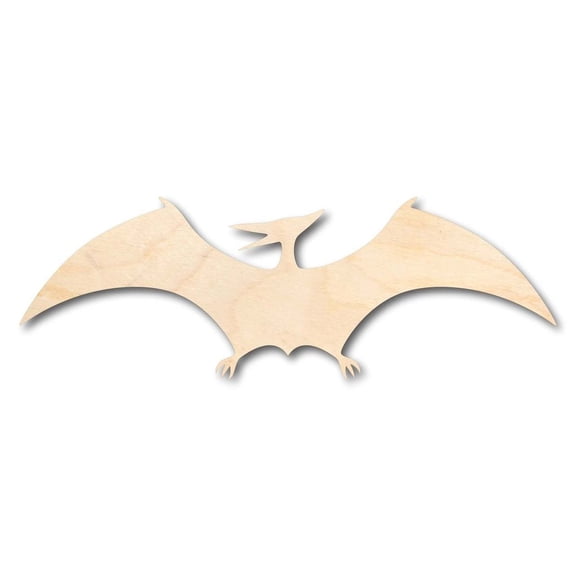 Unfinished Wood Pterodactyl Shape - Dinosaur - Craft - up to 46" DIY 10" / 1/4"