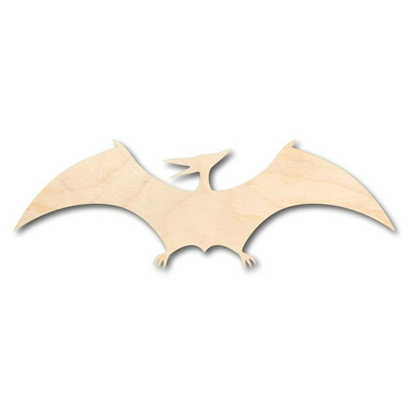 Unfinished Wood Pterodactyl Shape - Dinosaur - Craft - up to 46" DIY 10" / 1/4"