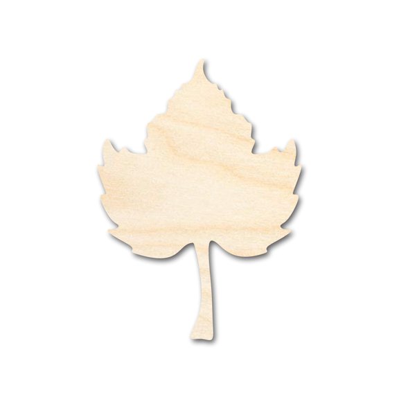 Unfinished Wood Pumpkin Leaf Shape - Fall - Craft - up to 46" DIY 3" / 1/2"