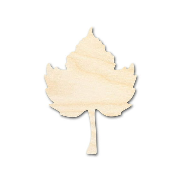 Unfinished Wood Pumpkin Leaf Shape - Fall - Craft - up to 46" DIY 8" / 1/8"