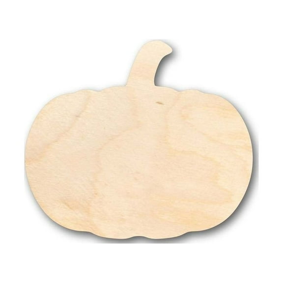 Unfinished Wood Pumpkin Shape - Fall - Halloween - Patch - Craft - up to 46" DIY 5" / 1/2"
