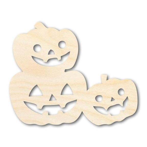 Unfinished Wood Pumpkin Stack Shape - Craft - up to 46" 12" / 1/8"