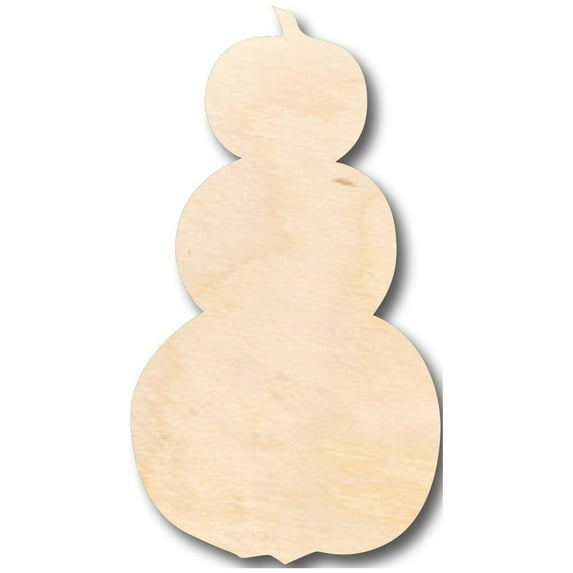 Unfinished Wood Pumpkin Stack Shape - Craft - up to 46" DIY 36" / 3/4"