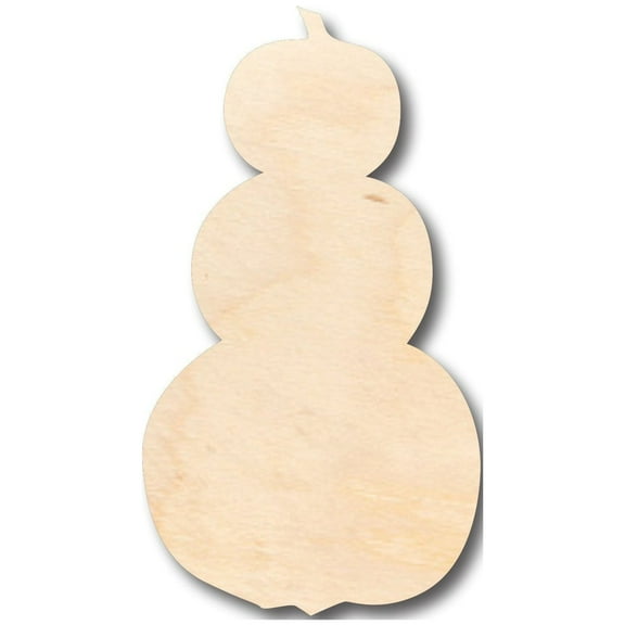 Unfinished Wood Pumpkin Stack Shape - Craft - up to 46" DIY 5" / 1/8"