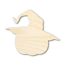 Unfinished Wood Pumpkin Wizard Shape 5" / 1/8"