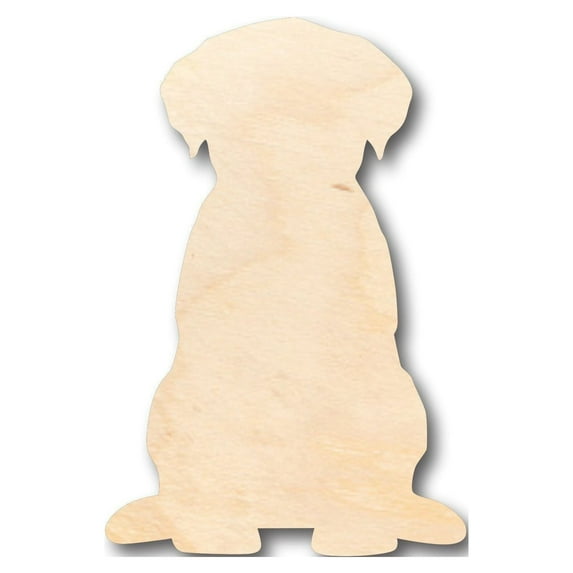 Unfinished Wood Puppy Dog Shape - Craft - up to 46" DIY 18" / 1/8"